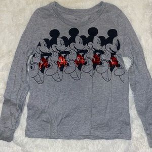 Mickey gray long sleeve